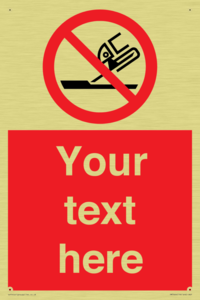 Custom prohibition Do not use for face grinding